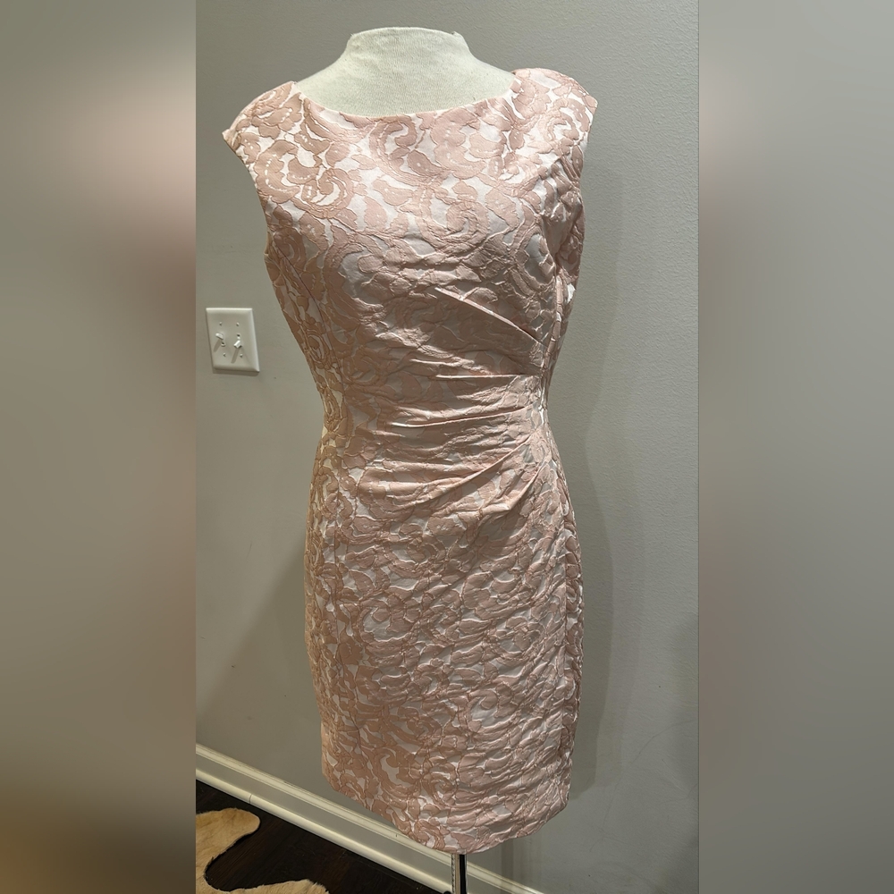 Ralph Lauren Blush Lace Mini Dress